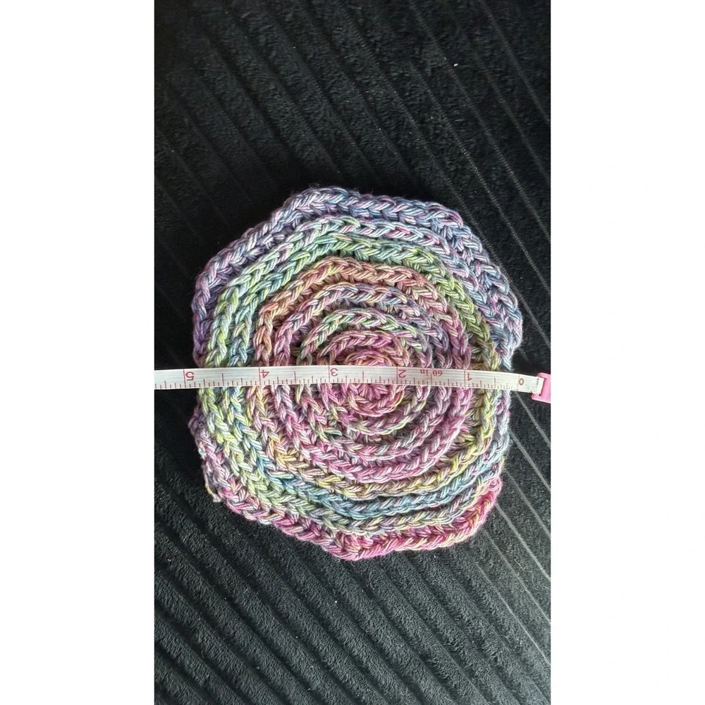 Handmade Crochet Spiral Cotton Face Scrubby Spa Washcloth Reusable 5.5 Inch
